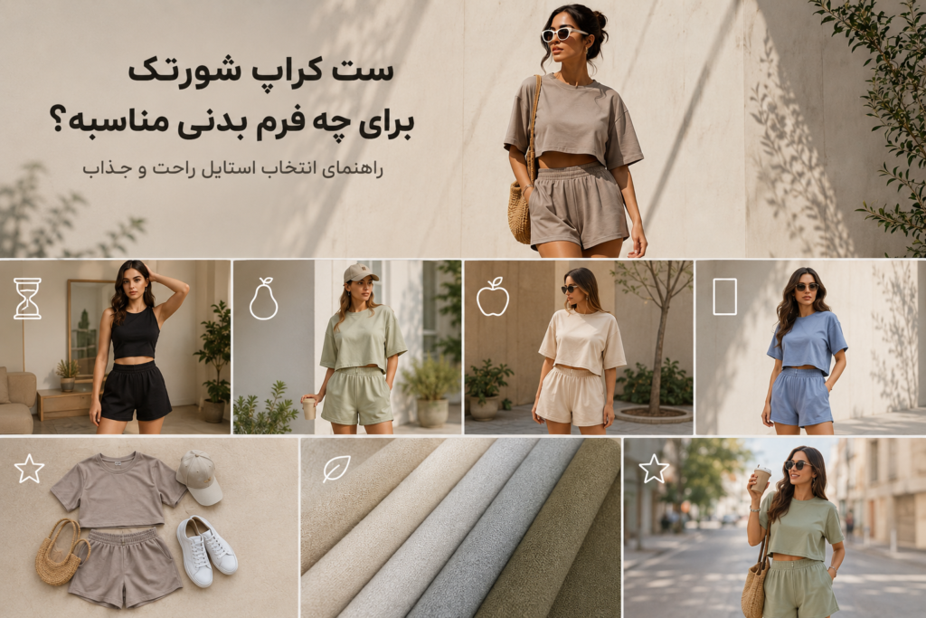 ست کراپ شورتک برای چه فرم بدنی مناسبه؟